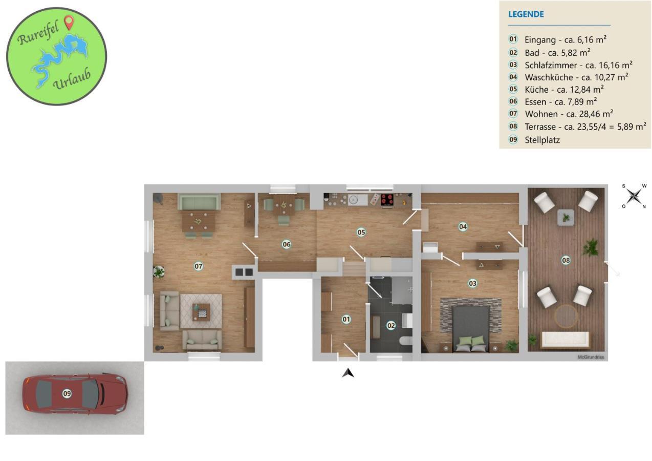 Ferienwohnung Katharina 4 Sterne Laut Dtv Wallbox 11Kw Nideggen Bagian luar foto